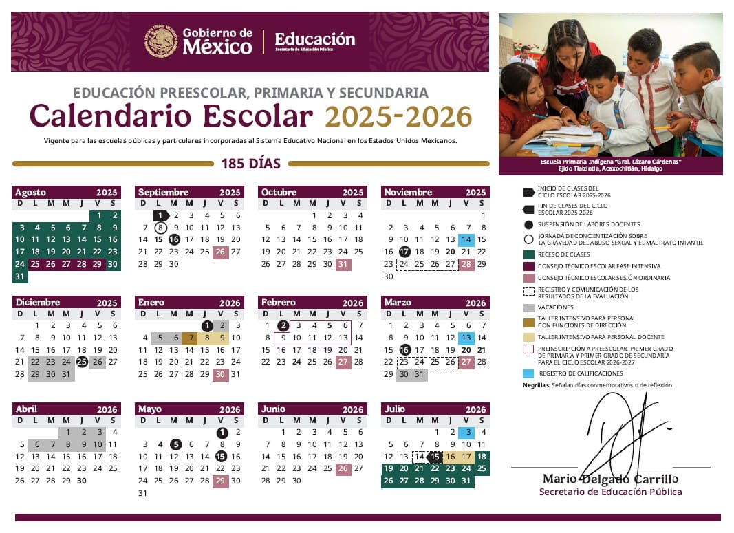 CALENDARIO SEP 2025-2026